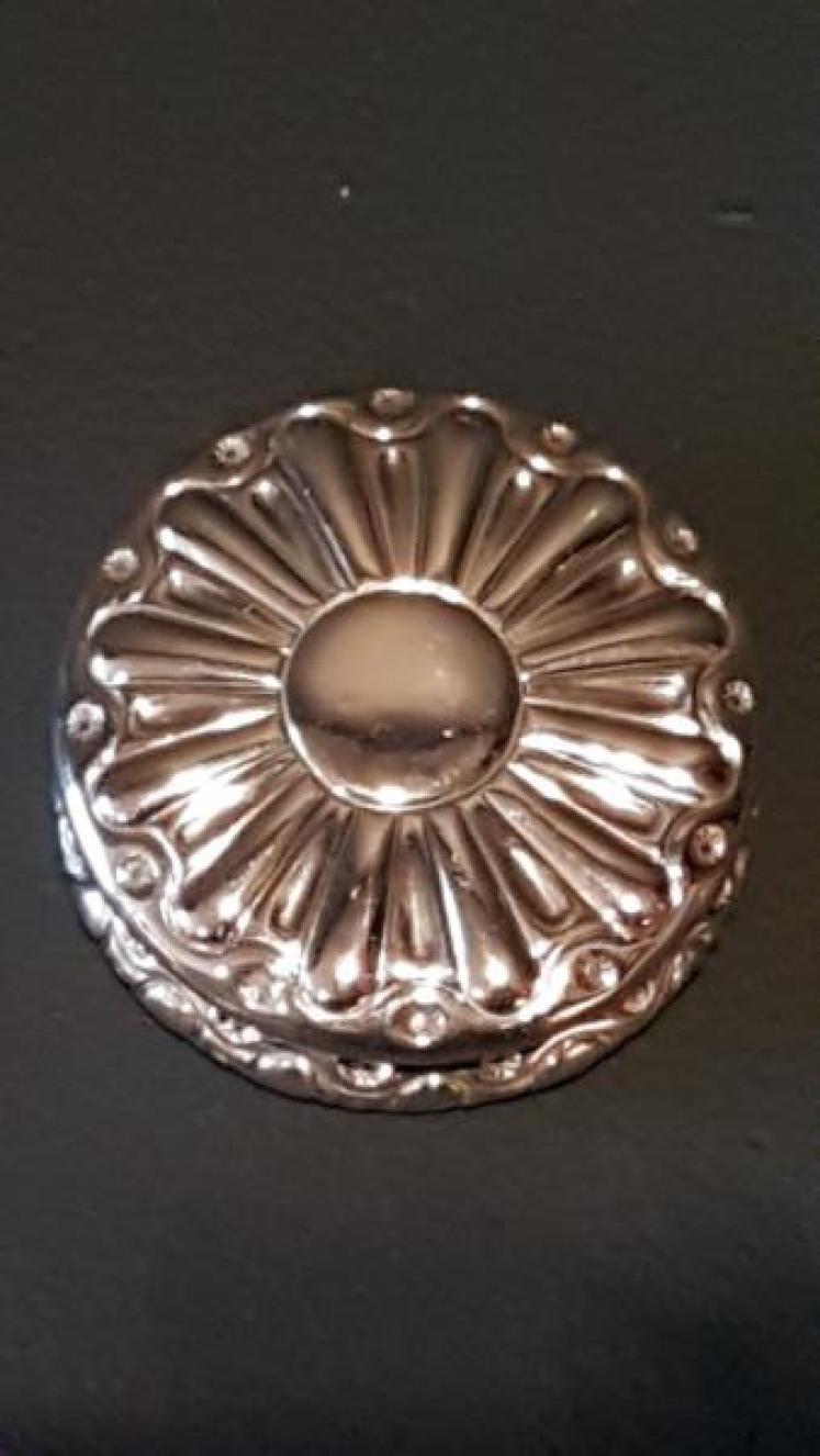 Victorian Silver Sunburst Box - Image 4