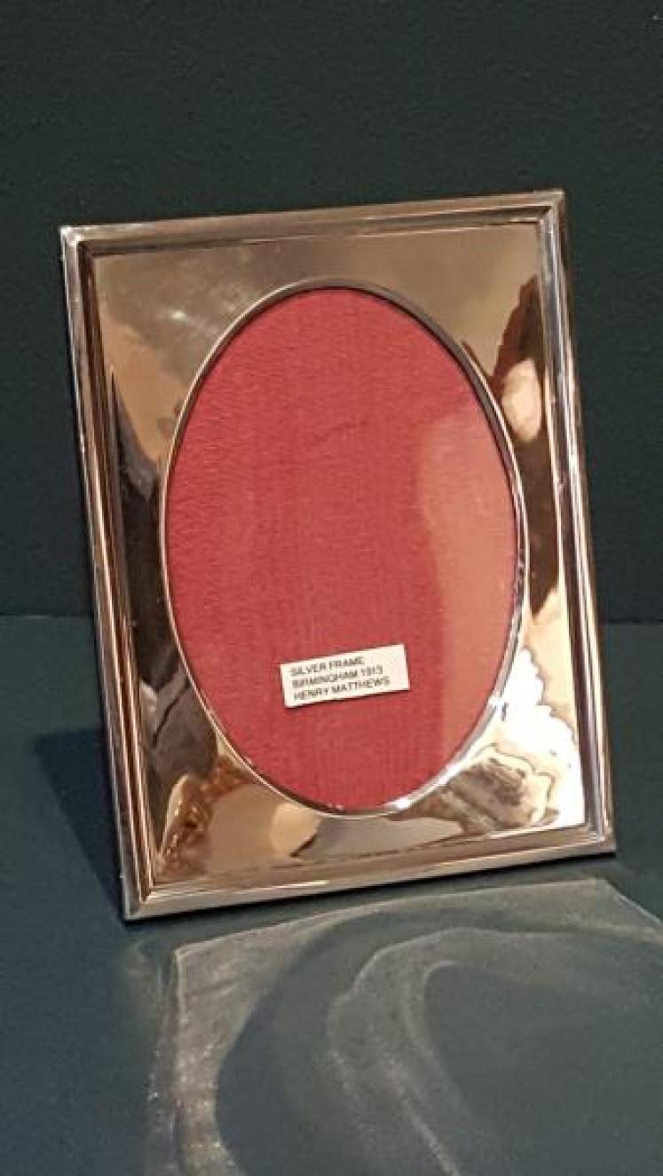 George V Silver Photo Frame by Henry Matthews - Image 1