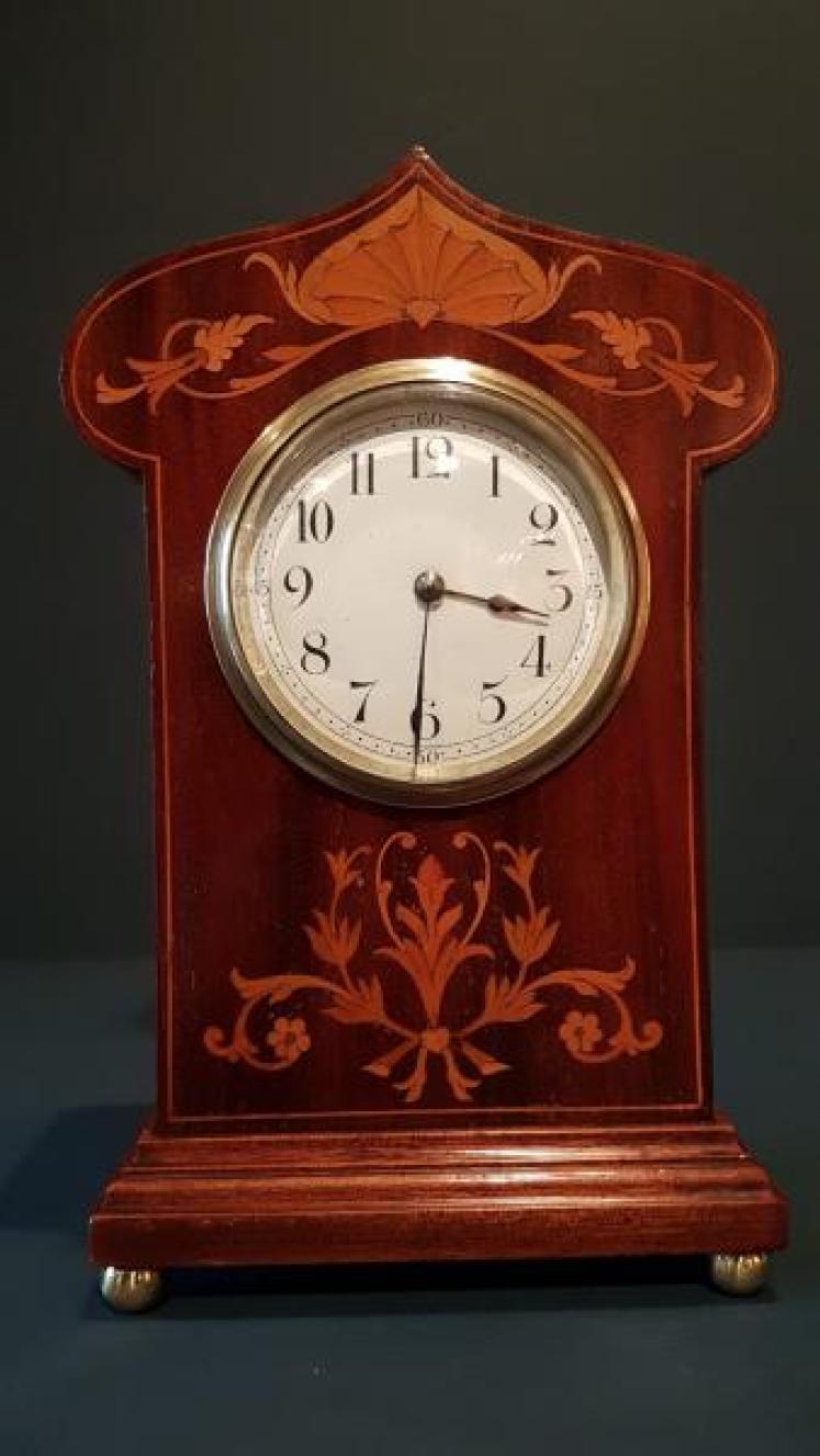 Fine Quality Inlaid Mahogany Mantel Clock - Image 2