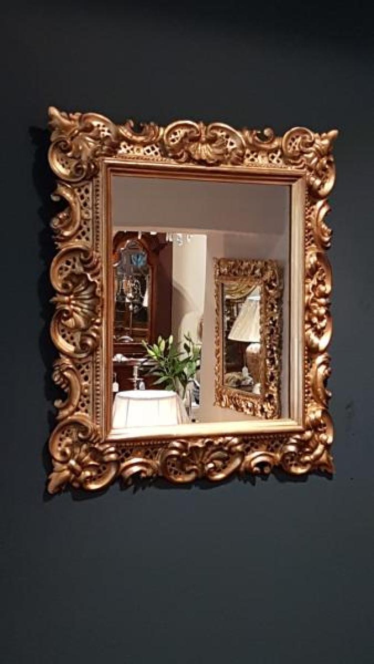 Victorian Timber Gilt Florentine Mirror - Image 1