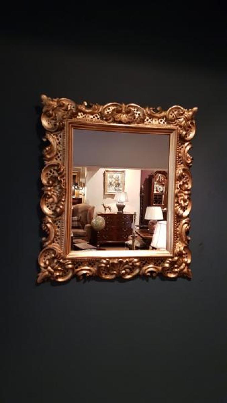 Victorian Timber Gilt Florentine Mirror - Image 5