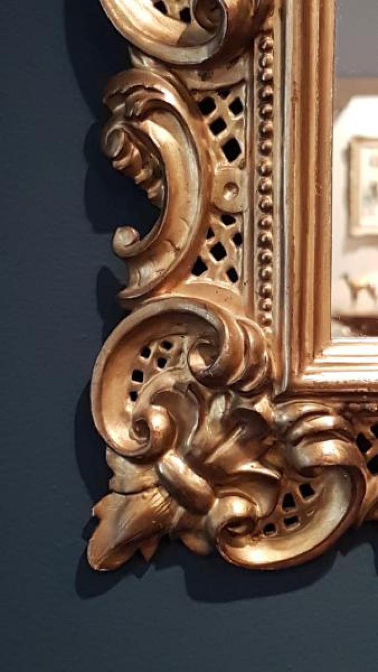 Victorian Timber Gilt Florentine Mirror - Image 6