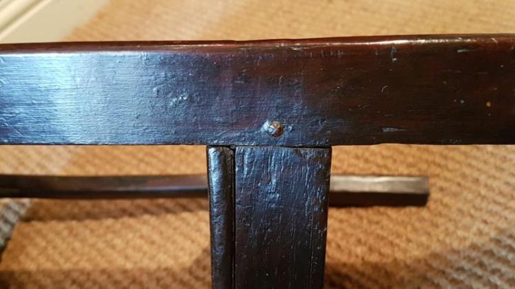 Period Oak Small Proportioned Cricket Table - Image 6