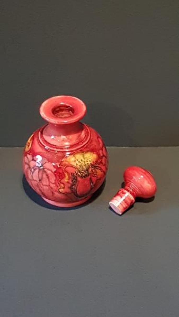 Moorcroft Orchid Flambe Scent Bottle - Image 5