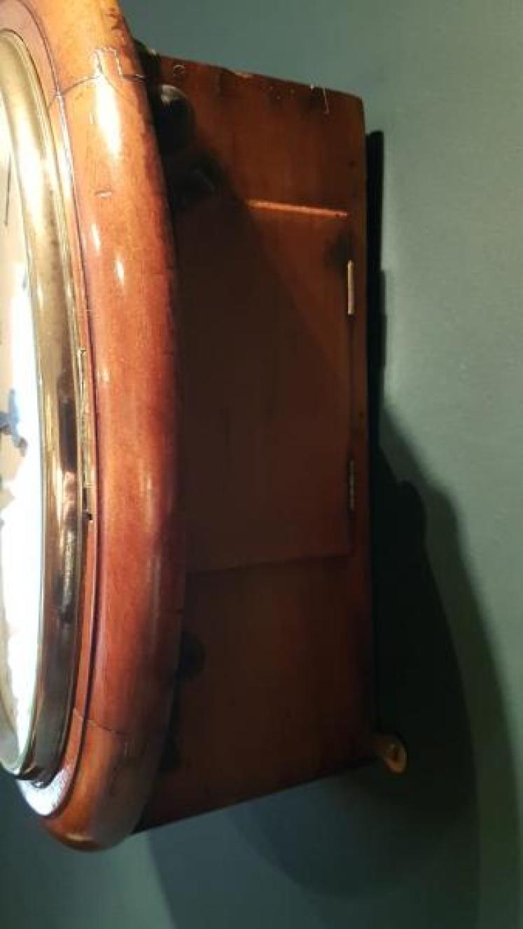 George V Single Fusee English Dial Clock - Image 6