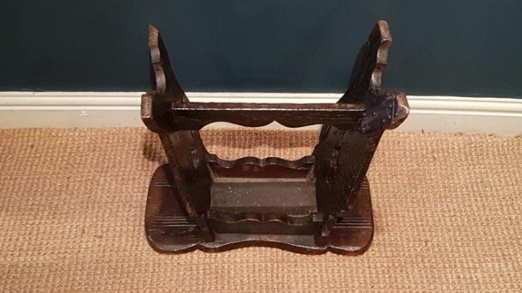 Period Oak Boarded Stool - Image 7
