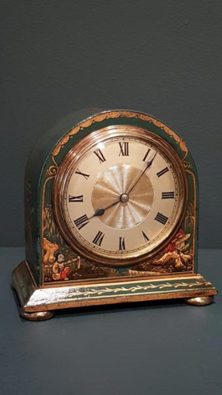 Edwardian Chinoiserie Mantel Clock - Image 4