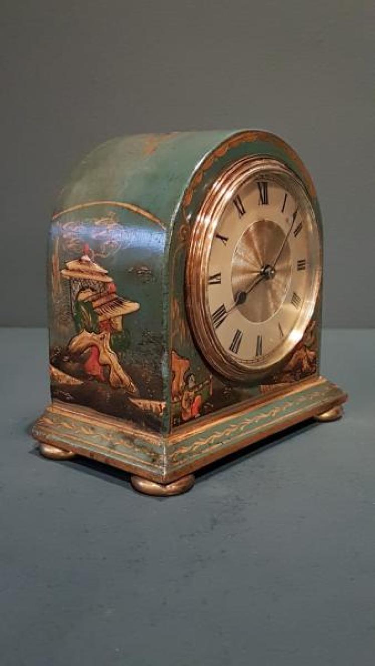 Edwardian Chinoiserie Mantel Clock - Image 6
