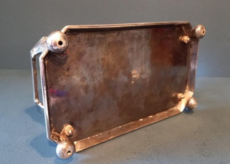 Victorian Silver Plated Two Bottle Decanter Stand  - Image 6