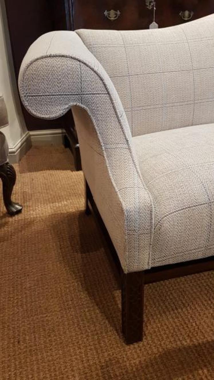 Chippendale Revival Hump Back Sofa - Image 6
