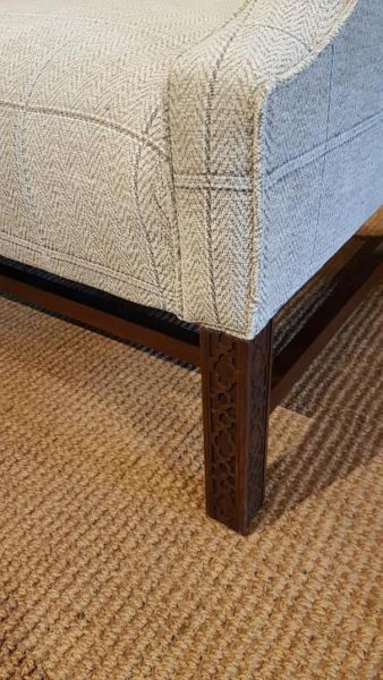 Chippendale Revival Hump Back Sofa - Image 7