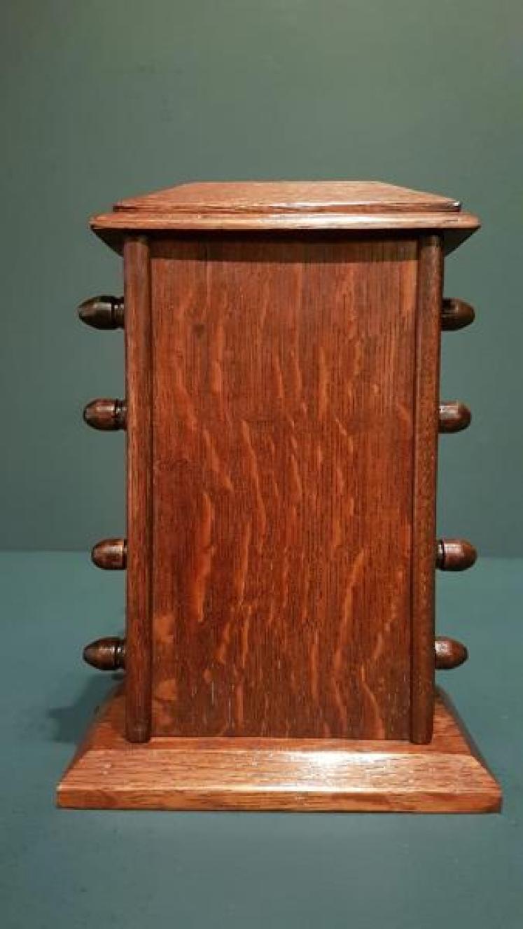 Edwardian Solid Oak Perpetual Desk Calendar - Image 5