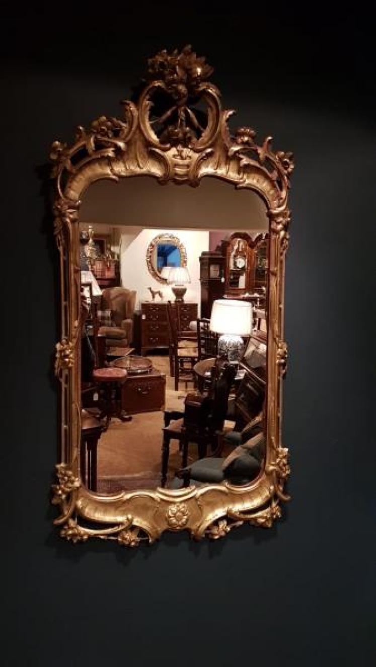 Late Victorian Plaster Gilt Mirror - Image 1