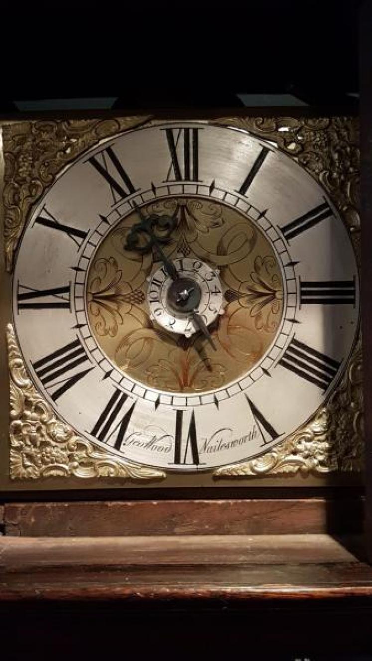 Rare George II Oak Hooded Wall Clock - Image 3
