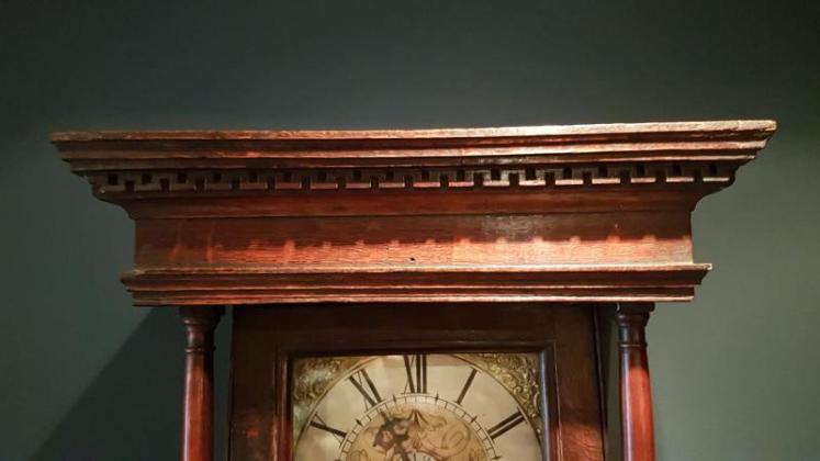 Rare George II Oak Hooded Wall Clock - Image 7