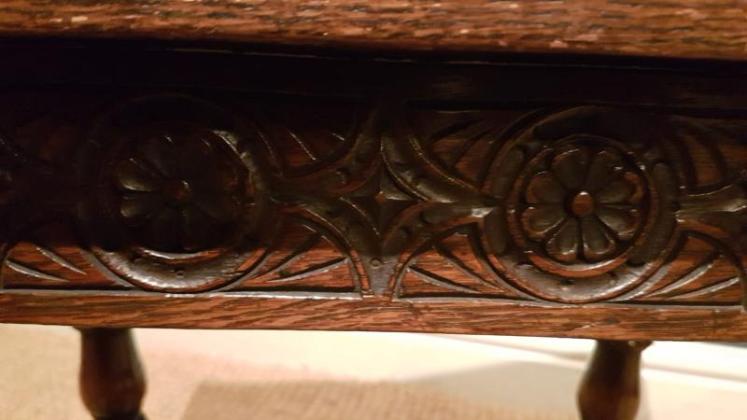 Edwardian Oak Joint Stool - Image 5