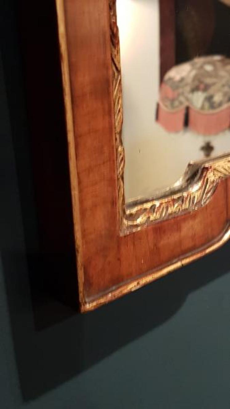 George III Style Walnut Mirror  - Image 5