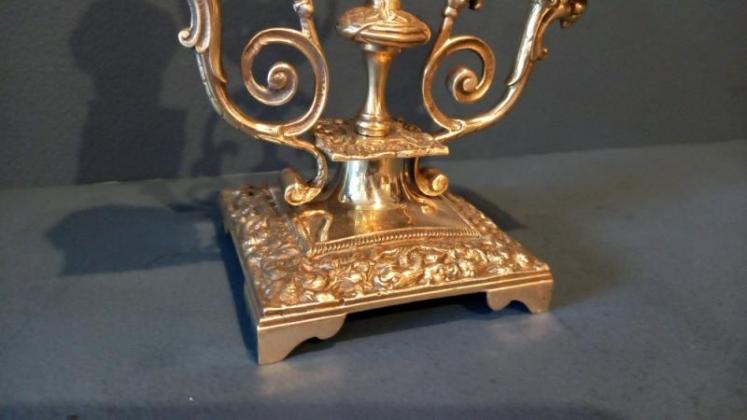 Pair of Victorian Brass Candelabra - Image 4