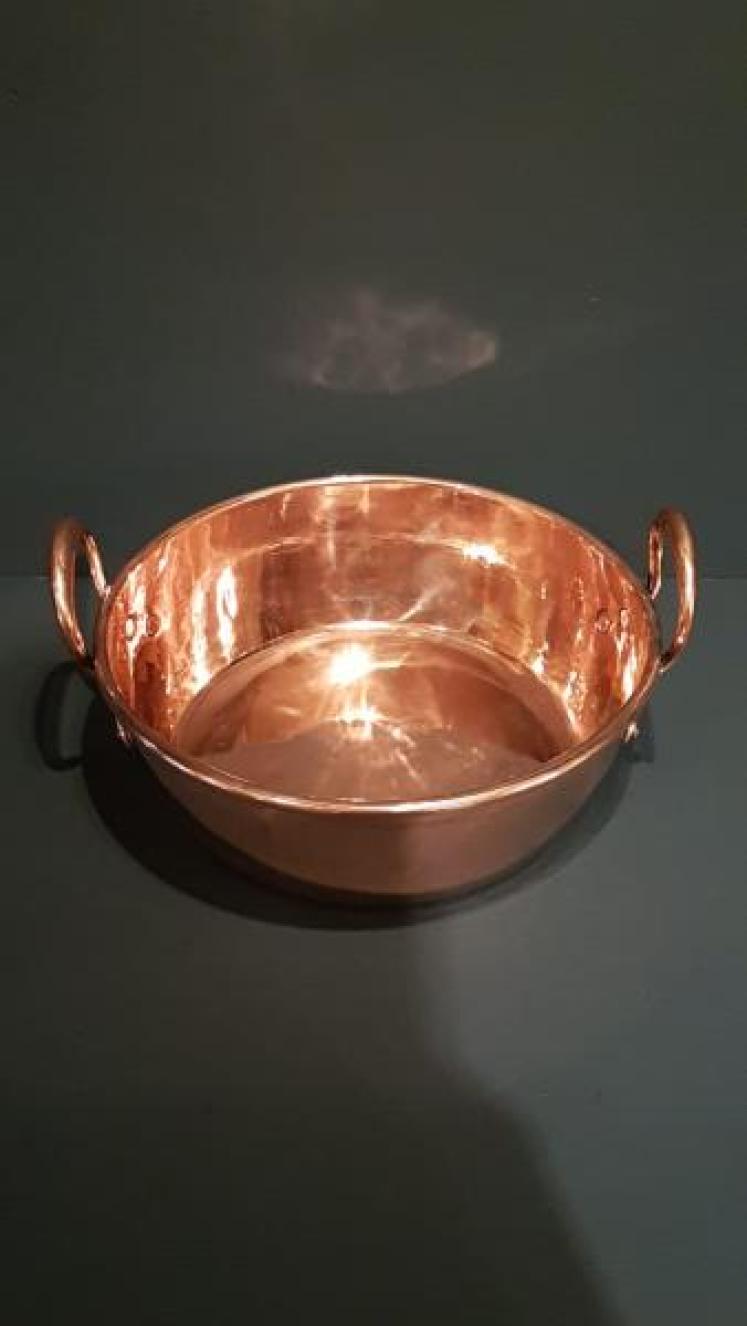 Early Victorian Copper Cream Pan - Image 5