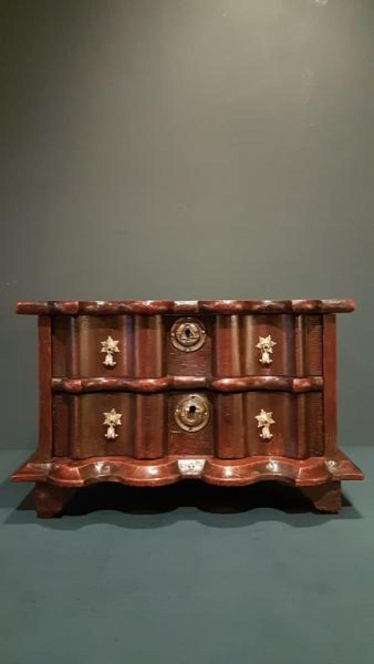 George I Oak Table Top Chest  - Image 1