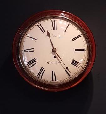 Early Victorian Convex Dial Fusee Wall Clock