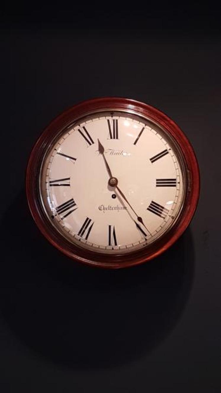 Early Victorian Convex Dial Fusee Wall Clock - Image 1