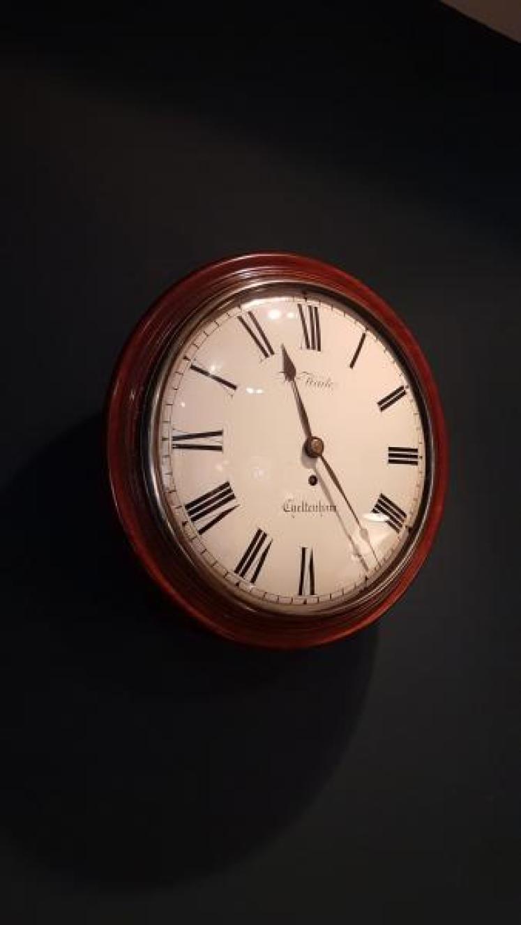 Early Victorian Convex Dial Fusee Wall Clock - Image 7