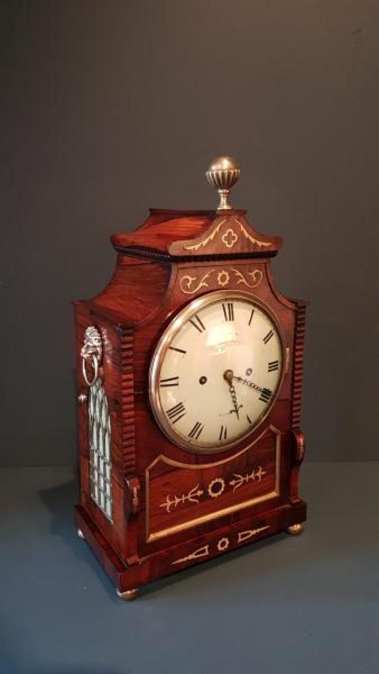 William IV Rosewood Double Fusee Bracket Clock - Image 4