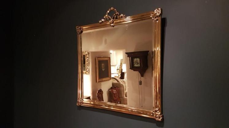 Quality Victorian Brass Framed Mirror - Image 1