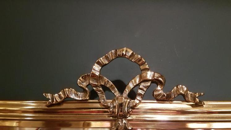 Quality Victorian Brass Framed Mirror - Image 5