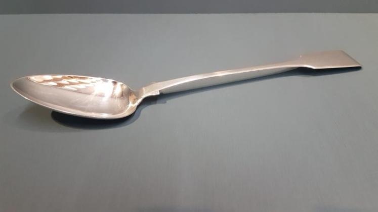 Georgian Exeter Silver Rat Tail Hash Spoon - Image 1