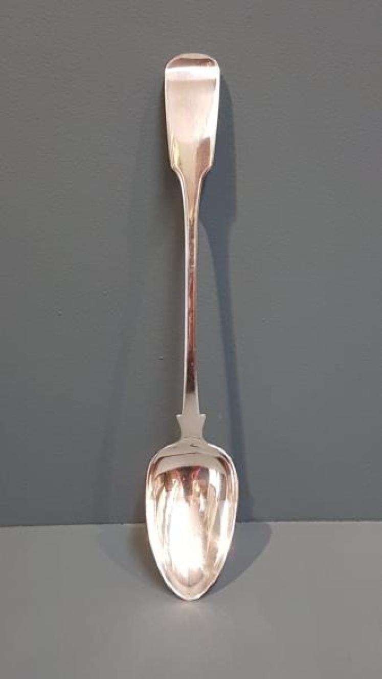 Georgian Exeter Silver Rat Tail Hash Spoon - Image 2