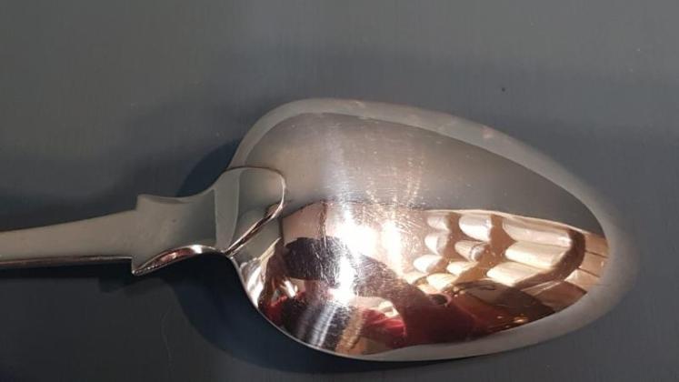Georgian Exeter Silver Rat Tail Hash Spoon - Image 5