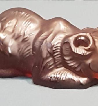 Signed Lalique Amber Bear