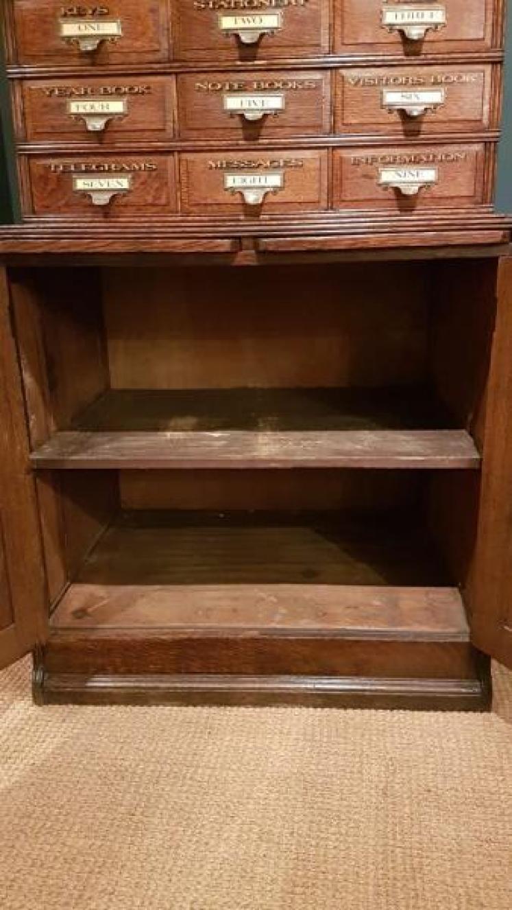 Edwardian Cambridge College File Chest - Image 3