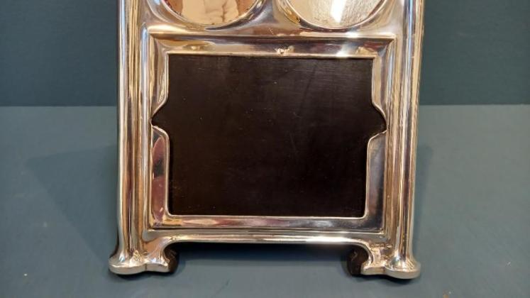Rare Edwardian Silver Three Window Photo Frame - Image 4