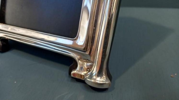 Rare Edwardian Silver Three Window Photo Frame - Image 5