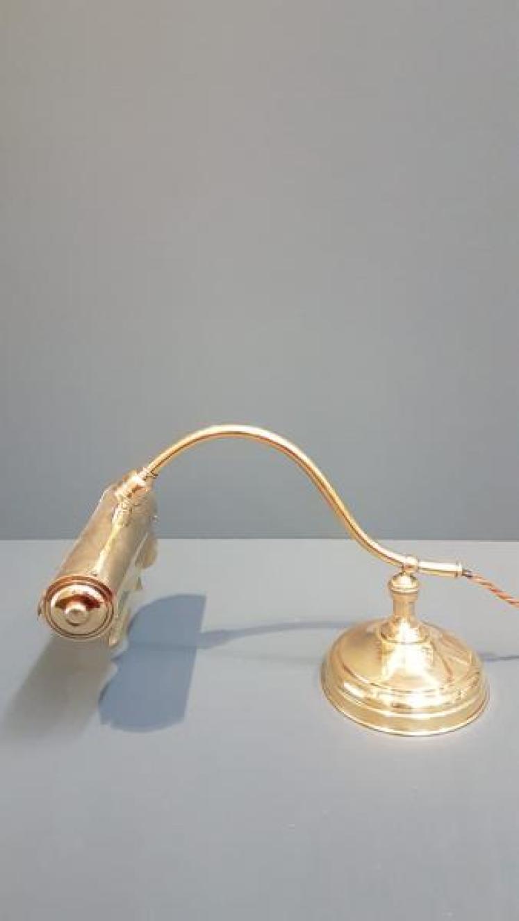Edwardian Brass Adjustable Desk Lamp - Image 4