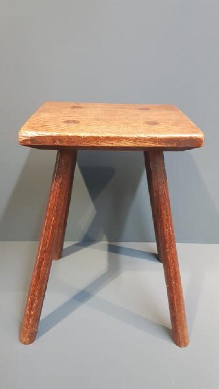 Late Georgian Ash and Elm Stool - Image 2
