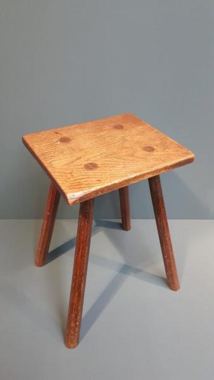 Late Georgian Ash and Elm Stool - Image 3