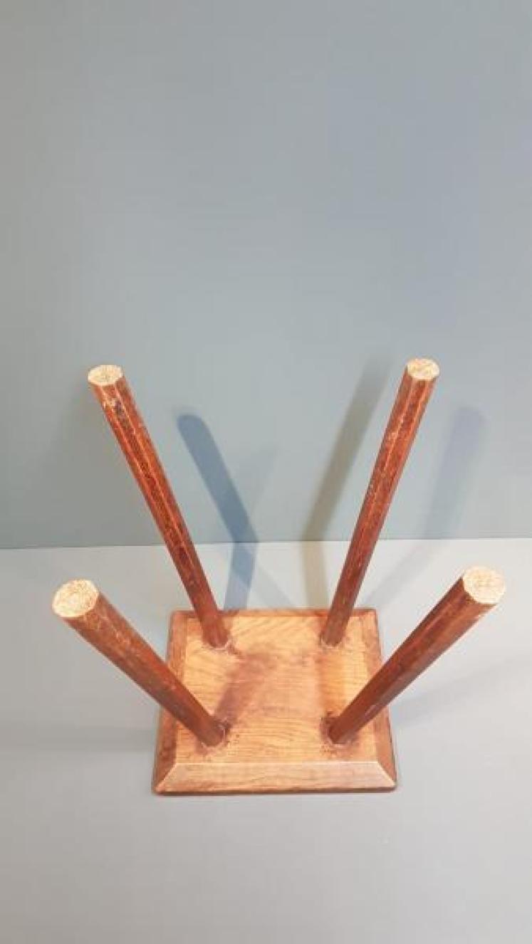 Late Georgian Ash and Elm Stool - Image 4