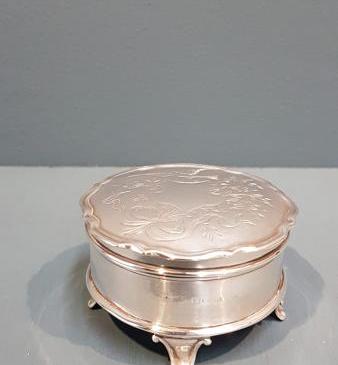 George V Silver Ring Box