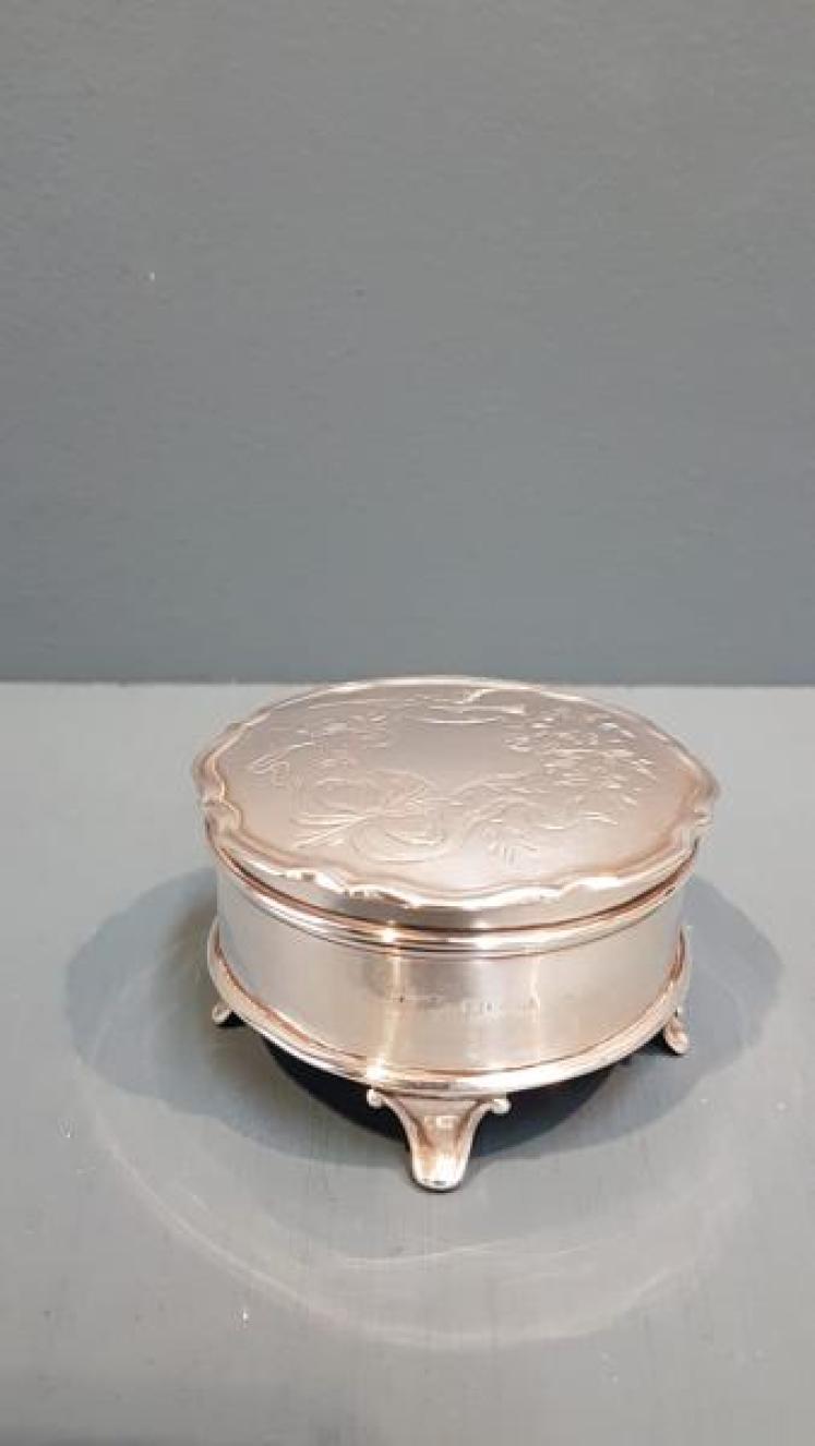 George V Silver Ring Box - Image 1