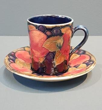Moorcroft Coffee Cup and Saucer