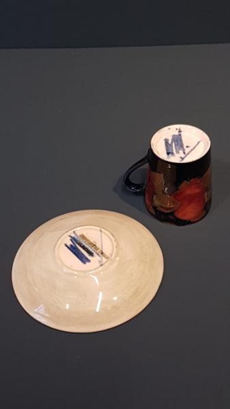 Moorcroft Coffee Cup and Saucer - Image 3