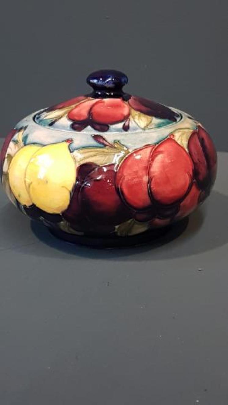 Moorcroft Wisteria Table Jar and Cover - Image 1