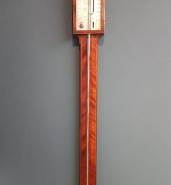 George III Mahogany Stick Barometer