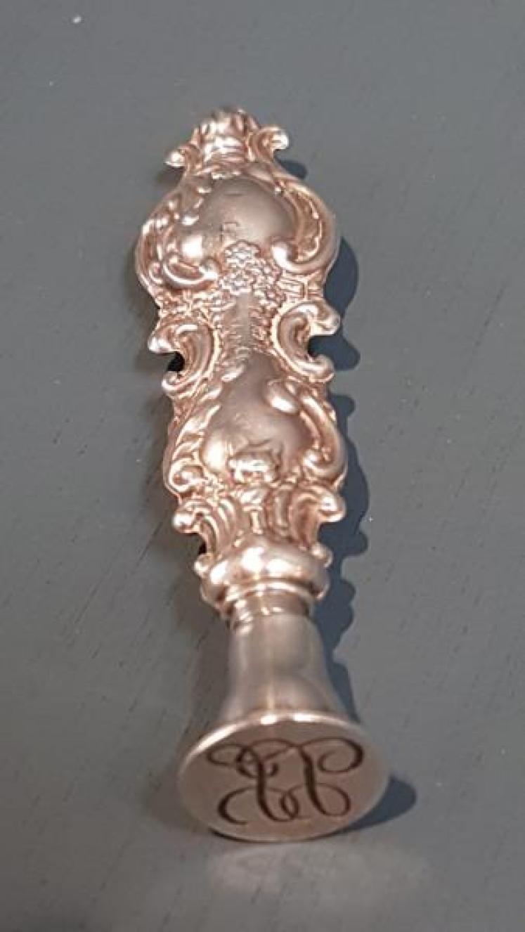 Edwardian Silver Wax Seal - Image 1