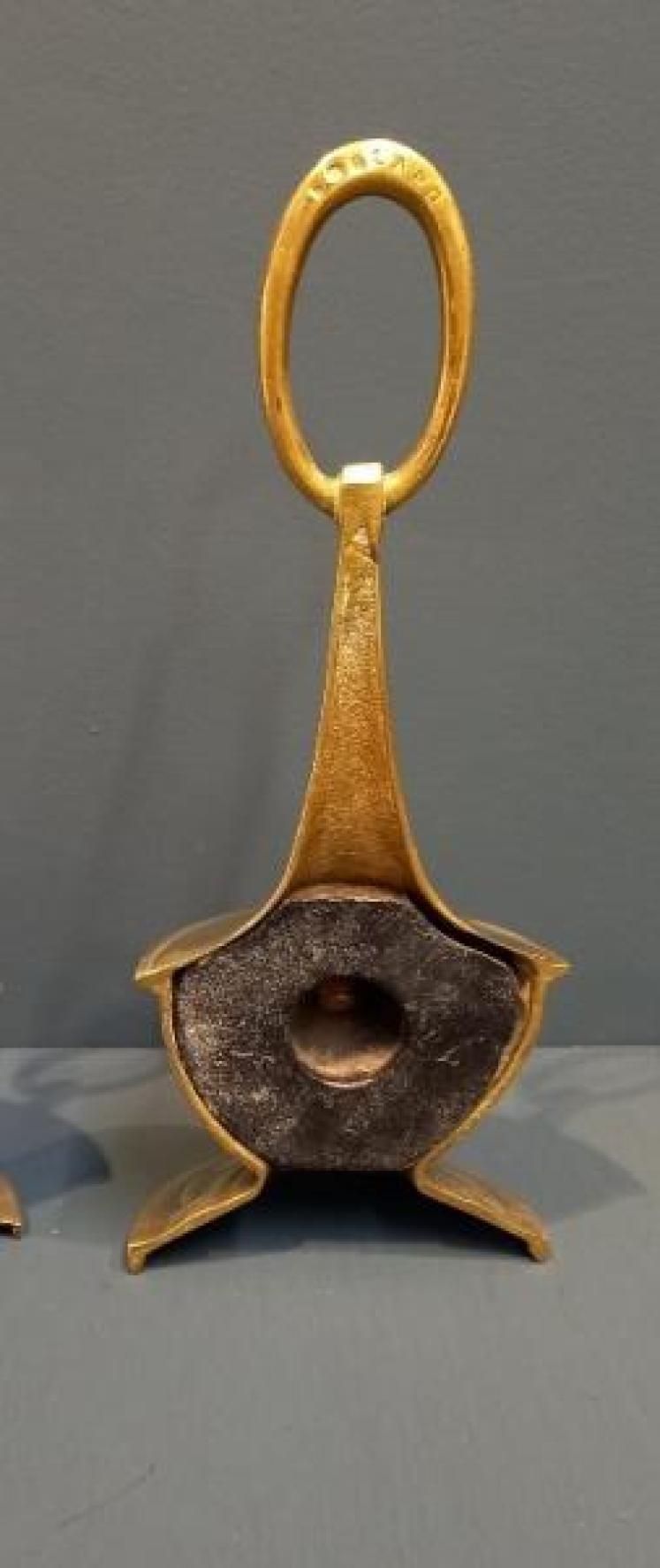 Pair of Regency Period Brass Door Stops - Image 3
