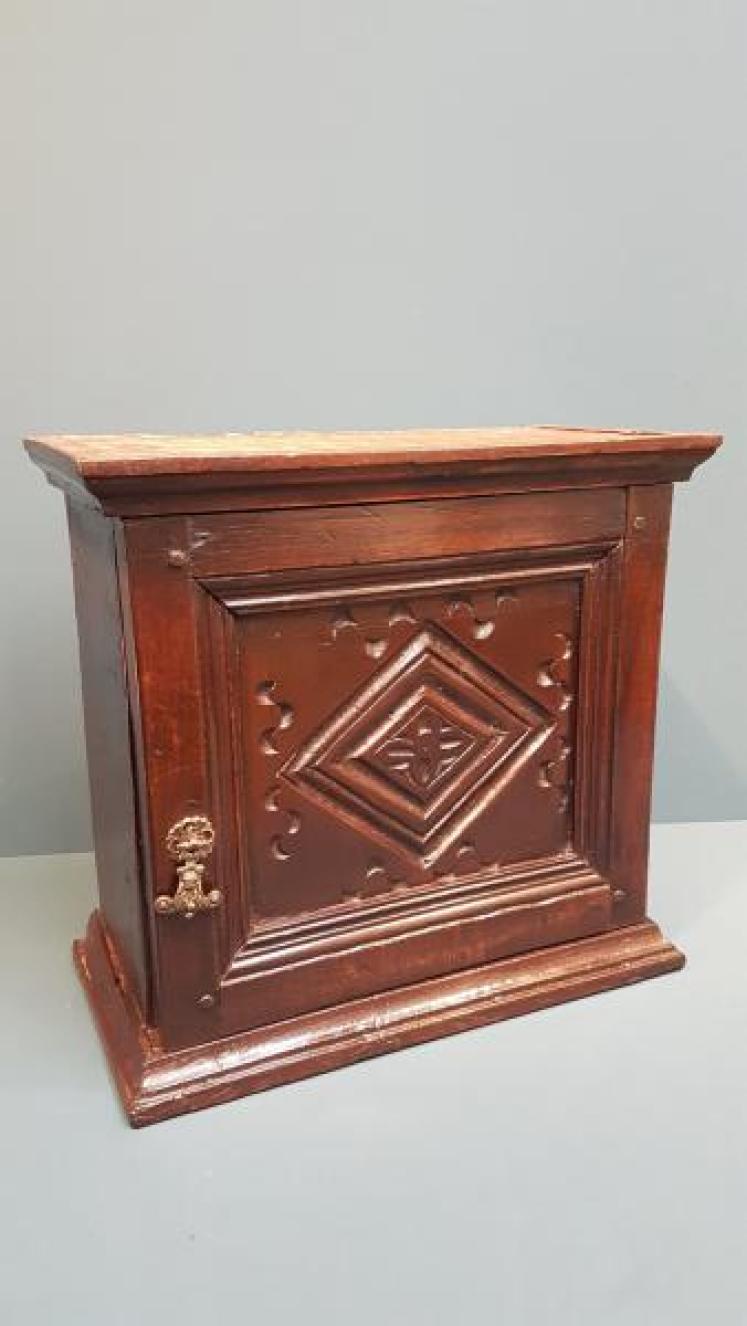 Charles II Oak Spice Cupboard - Image 7